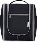 Narwey Small Hanging Travel Toiletry Bag Cosmetic Make Up Organizer for Women and Men (Medium, Black) by Narwey