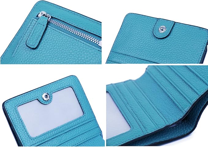 Small Leather Wallet for Women, Ladies Credit Card Holder RFID Blocking Women's Mini Bifold Pocket Purse - Image 7