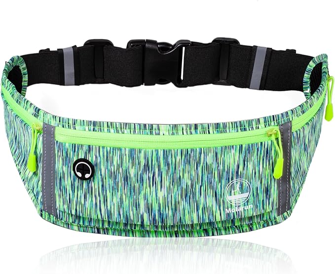 Running Belt Slim Fanny Pack Jogging Pouch Phone Holder Waist Pack - Green - Image 2