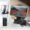 Foldable Airplane Phone Holder, 360° Rotation Black 1 Pc for Travel Use | Mini Folded Size Saves Storage Space. Anti-Slip Stable Clamping. Mountable On Tray Tables, Luggage Rods And Flat Surfaces. by Unknown