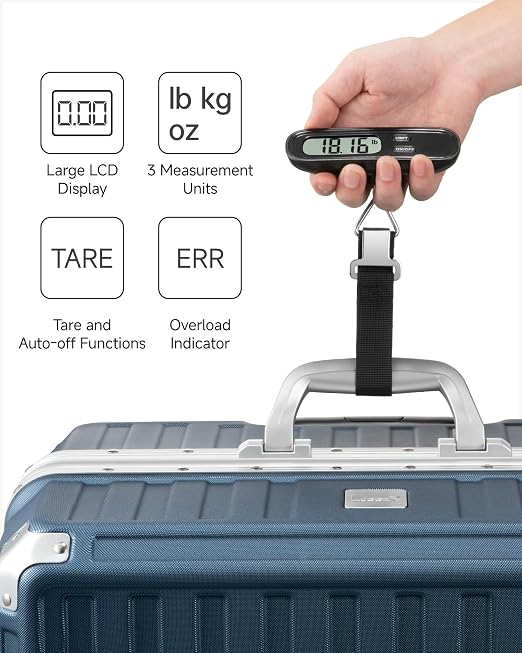 LUGGEX Luggage Scale, Suitcase Scale, Luggage Scale Travel Digital,1 Pack | Travel Scale with Large LCD Display, Portable & Battery Included - Image 6