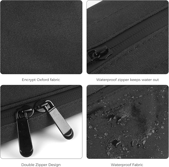 Travel Toiletry Bag Water-resistant with Hanging Hook for Mens Large Packing with Waterproof Wet/Dry Compartment Travel Shower Bags Travel Toiletry Organizer Dopp Kit Shaving Bag - Image 6