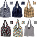 6 Pack Reusable Grocery Bags Heavy Duty with Handles, Reusable Shopping Bags for Women, Foldable, Washable for Store, Travel by Unknown