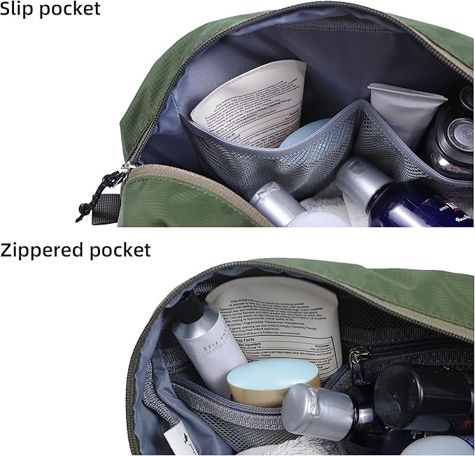 Travel Toiletry Bag 8L, Large Packing Cube with Waterproof TPU Wet/Dry Compartment - Image 4