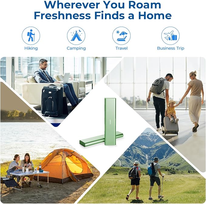 Wider Aluminum Toothbrush Travel Case, Portable Travel Toothbrush Holder, Durable Manual Toothbrush Box Container for Traveling, Bathroom, Camping, Business Trip, Green - Image 9