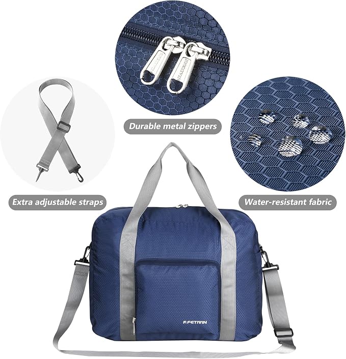 F.FETIVIN Personal item travel bag 18x14x8 for Spirit Airlines Lightweight carry on duffle bag for Gym,Sports,Vacation - Image 5