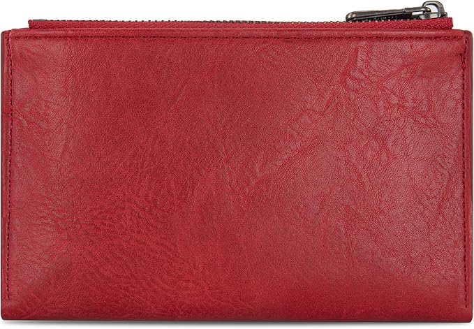Wrangler Wallet for Women Bifold Card Holder with Zipper and ID Window - Image 4