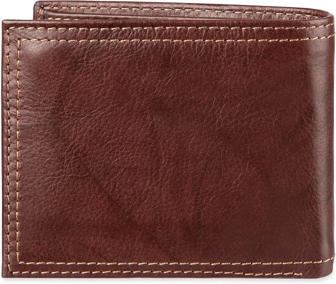 Dockers Men's Bifold Leather Wallet - Thin Slimfold RFID Blocking Security Smart Extra Capacity - Image 3