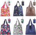 6 Pcs Reusable Shopping Bags Foldable,Grocery Bags in Pocket,Waterproof and Machine Washable,Eco-friendly Travel Recycle Polyester Tote Bags for Daily Shopping Supplies load by Unknown