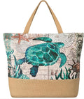 Trifabricy Beach Bags for Women,Waterproof Straw Beach Tote Bag With Zipper | Spacious Storage Capacity, Secure Zipper Closure, Reinforced Carry Handles, Stylish Printed Design For Outdoor Activities by Trifabricy