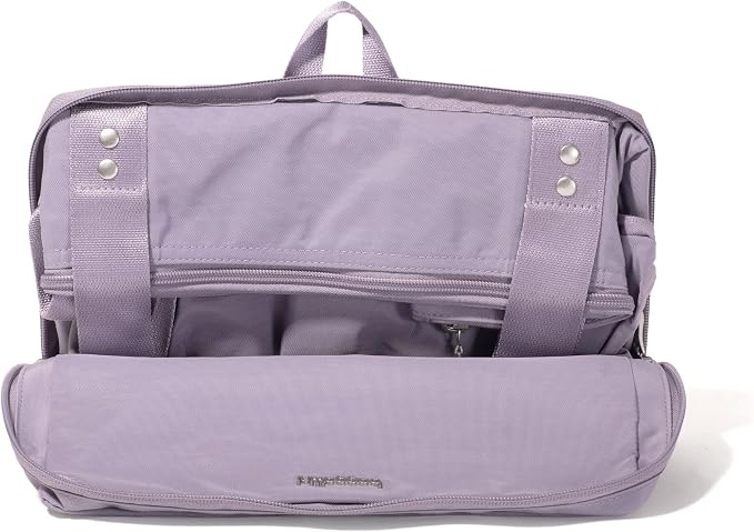Baggallini Carryall Expandable Lightweight Travel Tote 22" Packable Folding Compact Nylon Washable Weekender w/Luggage Sleeve - Image 15