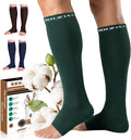 NEWZILL Compression Socks for Women & Men Circulation 20 mmHg, Graduated Open Toe, Cotton Compression Socks for Nurses by NEWZILL