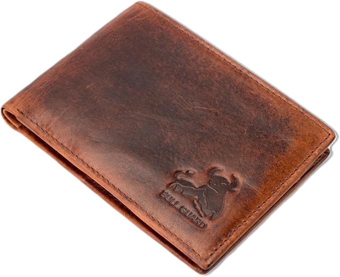BULL GUARD Expedition Series Bifold Leather Wallet for Men RFID Blocking, Top Grain Cowhide, Flip-Up ID Window, Compact & Durable Everyday Carry Wallet for Travel, Work & Outdoors, Ready to Gift - Image 9