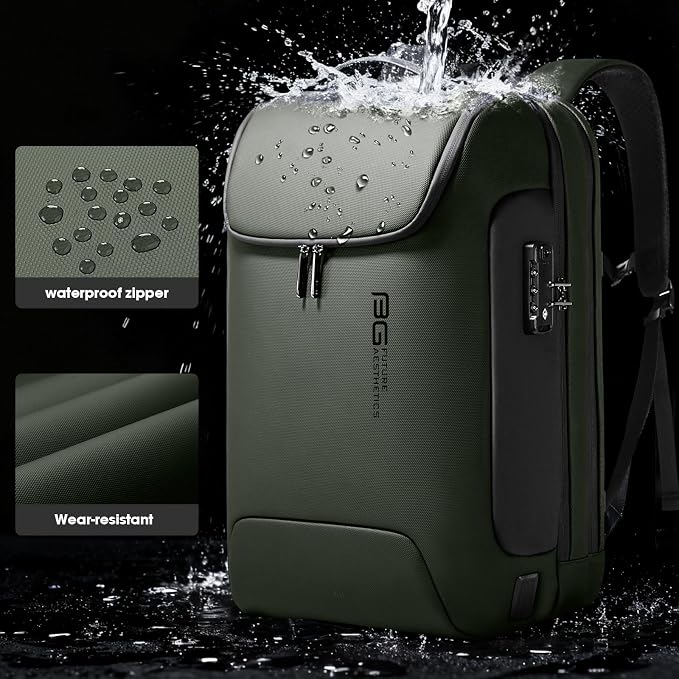BANGE Anti-Theft Backpack with USB Charging Port 17.3 Inch Business Laptop Backpack - Image 5