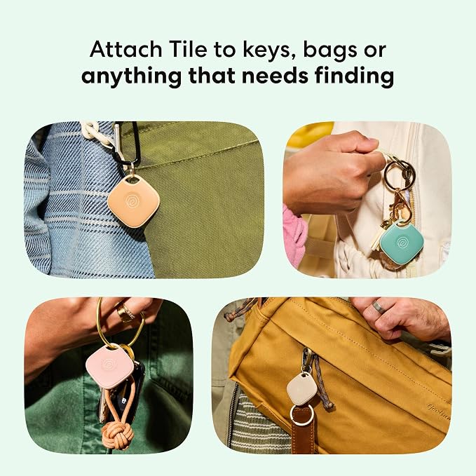Life360 Tile - Bluetooth Tracker, Keys Finder and Item Locator for Keys, Bags and More. Phone Finder. Both iOS and Android Compatible. 1-Pack (Seaglass) - Image 2