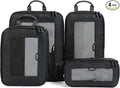 EPICKA TripCozy Compression Packing Cubes, 4 Set, Dark Grey | Durable Expandable Travel Organizer Bags with Mesh Tops for Space-Saving Storage of Clothes & Accessories in Luggage by EPICKA