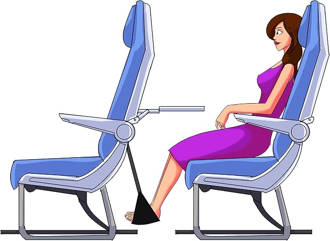 Sleepy Ride - Airplane Footrest Made with Premium Memory Foam - Airplane Travel Accessories - Helps to Prevent Swelling and Soreness - Provides Relaxation and Comfort (Purple) - Image 2