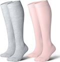 LEVSOX Cotton Compression Socks for Women&Men 20-30mmHg Knee High Cute Support Sock for Nurses Pregnancy Travel by Levsox