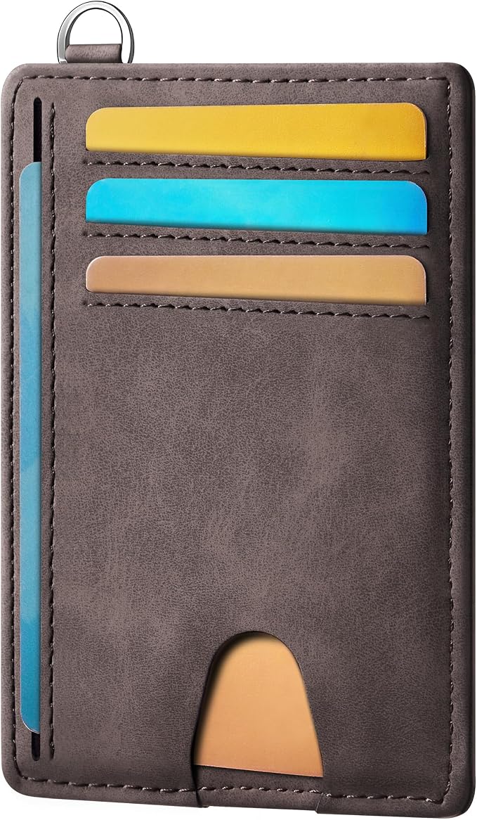 Mayski Slim Wallet, Credit Card Holder for Women, Minimalist Front Pocket RFID Blocking Card Cases, Small Wallet Women Men(MF Coffee) by SLIMELEGANCEPERSONIFIED