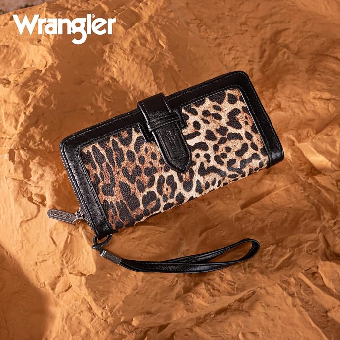 X Wrangler Women's Wallets Bifold Wristlet Wallets for Women Large Capacity Credit Card Wallet with ID Window - Image 2