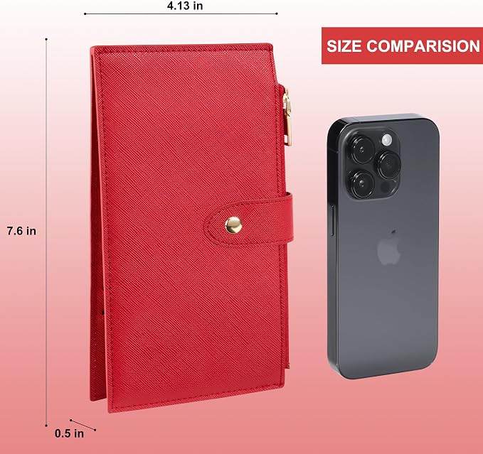 Travelambo RFID Wallet Women Large Size Bifold Multi Card Wallet Case with Zipper Pocke Credit Card Holder for Women - Image 2