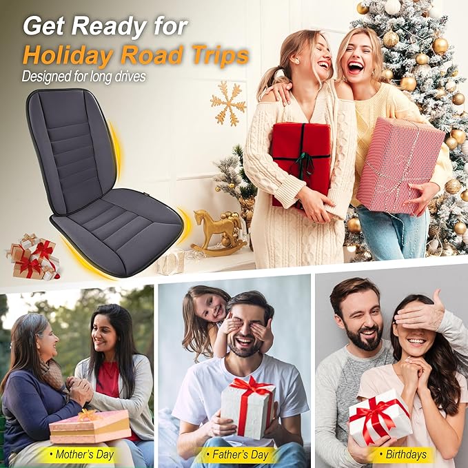 kingphenix 5-Piece Car Seat Cushion Set with Back Support | Memory Foam Car Cushion for Long Driving, Truck, Office Chair, Tailbone and Lower Back Support - Image 8