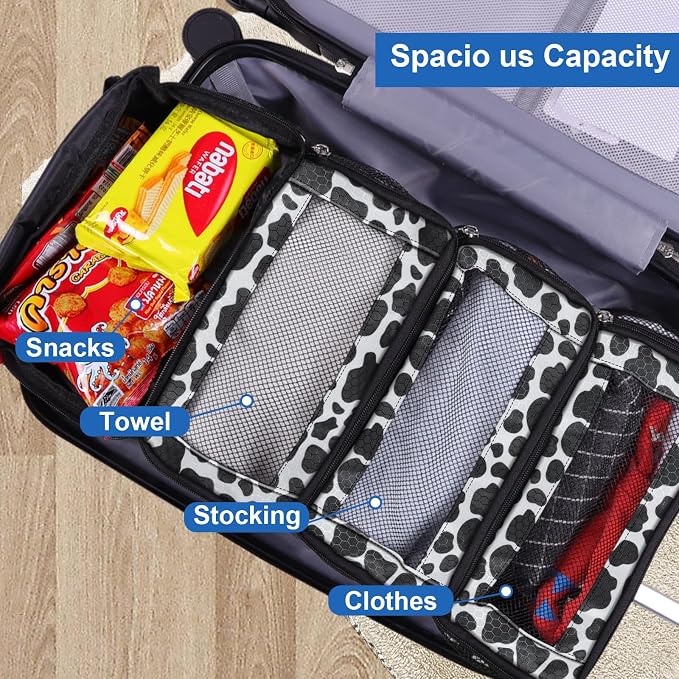 Olosar Suitcase Organizer, Travel Luggage Organizer Portable Hanging Travel Shelves Collapsible Hanging Packing Cubes for Carry on Suitcase - Image 2
