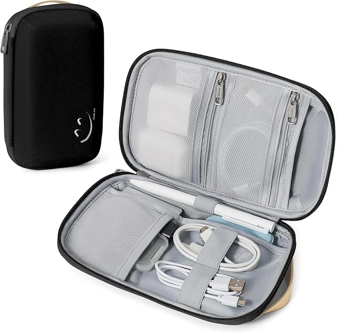 Travelkin Travel Cord Organizer Case Small Electronics Organizer For Tech | Portable Cable Organizer Travel Case Charger Organizer Bag, Lightweight Tech Pouch For Card,Usbs, Travel Essentials by MoreThanTravel