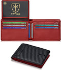 Tipmile Wallet for Men Slim RFID Blocking Credit Card Holder, Minimalist Men Wallets 12 Cards with 2 ID Windows & Cash Slot, Bifold Front Pocket Wallet Gifts for Men by Tipmile