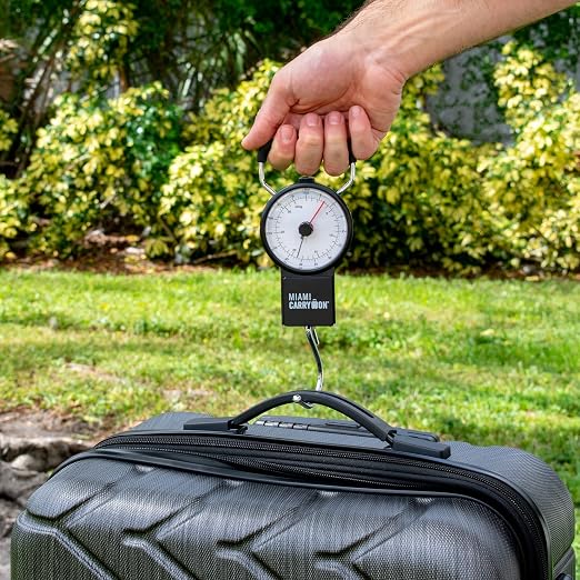 Mechanical Luggage Scale with Tape Measure, Up to 80 Pounds (Orange) - Image 7