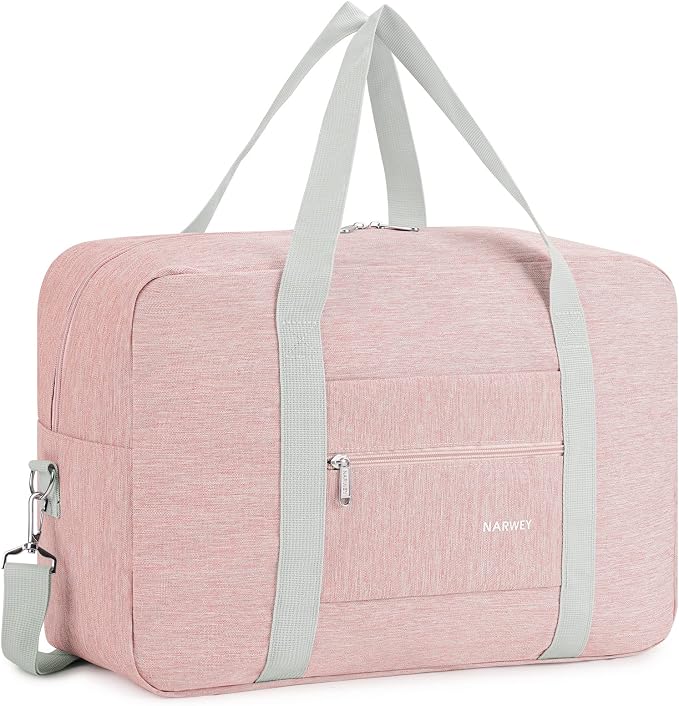 For Spirit Airlines Personal Item Bag Foldable Travel Duffel Bag Tote Carry on Luggage Duffle Overnight for Women and Men by Narwey