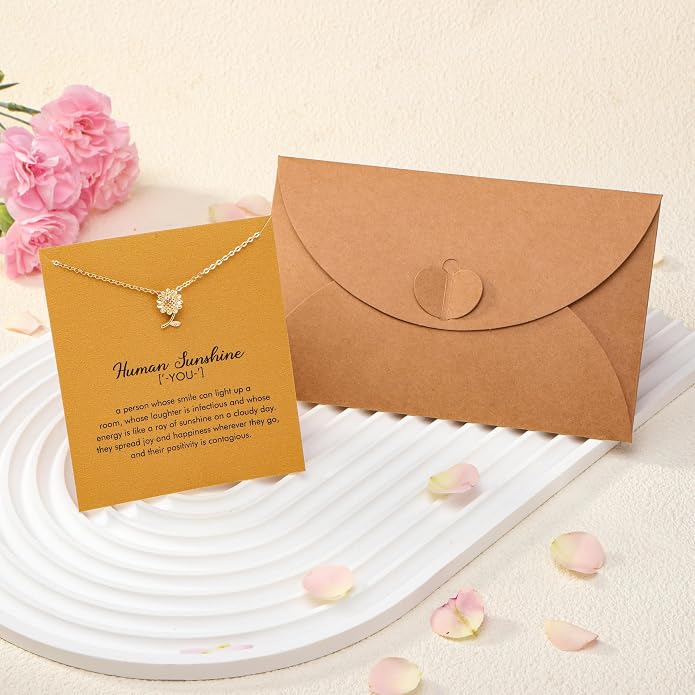 RZKING Golden Necklace for Women, Dainty Butterfly Heart Bow Rose Necklace, Gifts for Best Friend Sister Mom Girlfriend, Graduation Chritmas Birthday Anniversary Thank You Gifts - Image 7