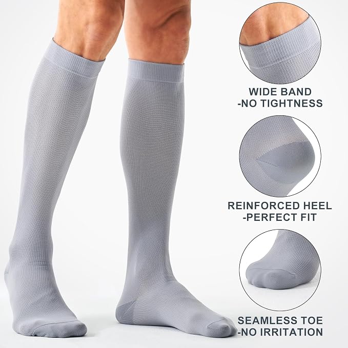 Compression Socks for Women and Men(3 Pairs)15-20mmHg - Best Circulation Support Socks - Image 5