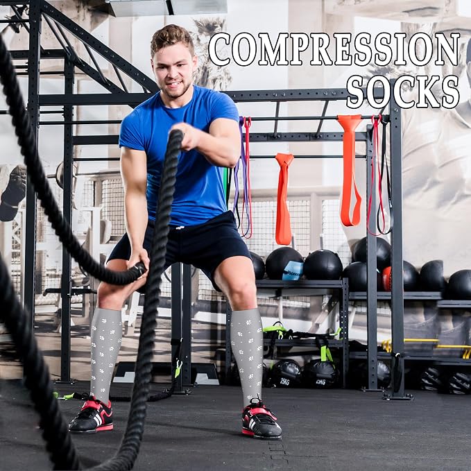 WITHYOU Compression Socks 15-20 mmHg is Best Athletic for Men & Women Running Flight Travel Nurses Pregnant - Image 2