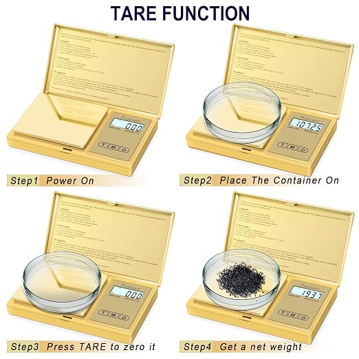 Fuzion Digital Pocket Gram Scale 0.01g x 200g - Jewelry Scale Portable | Easy of Use, Tare Function, 6 Modes Ounces Grains, Batteries Included, Mini Scale for Jewelry, Coins, Herb, Small Food - Image 5