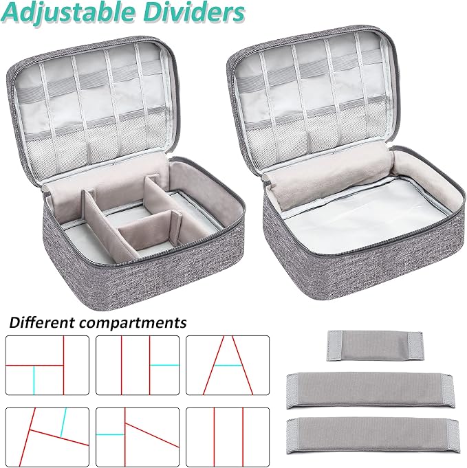 Electronics Organizer Travel Cable Organizer Bag Waterproof Portable Digital Storage Bag Electronic Accessories Case Cable Charger Organizer Case - Image 4