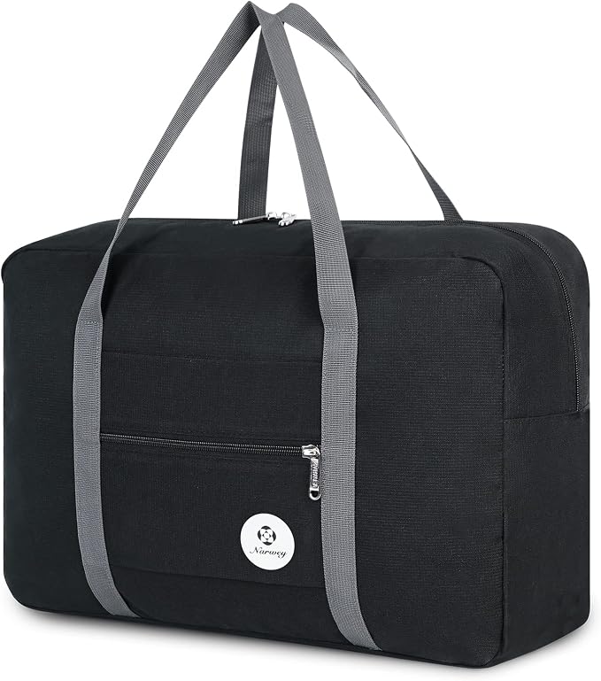 For Spirit Airlines Personal Item Bag Foldable Travel Duffel Bag Tote Carry on Luggage Duffle Overnight for Women and Men by Narwey