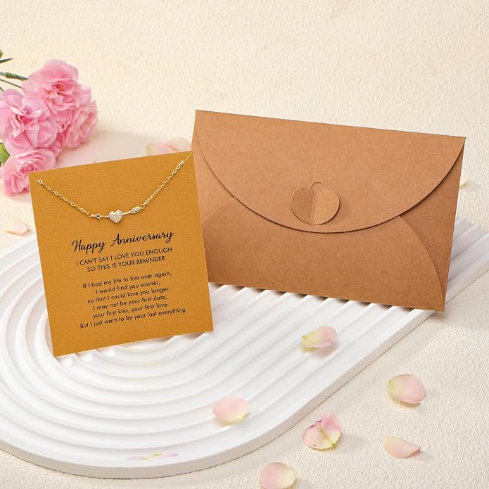 RZKING Golden Necklace for Women, Dainty Butterfly Heart Bow Rose Necklace, Gifts for Best Friend Sister Mom Girlfriend, Graduation Chritmas Birthday Anniversary Thank You Gifts - Image 7