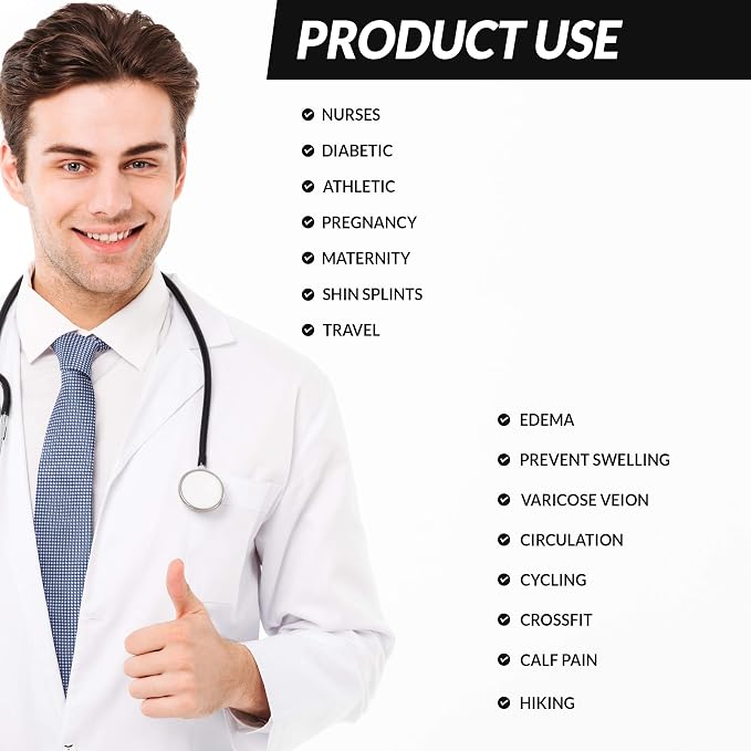 Thirty48 Elite Compression Socks Women & Men Graduated 20-30mmHg for Running, Athletic, Flight Sock - Performance & Recovery - Image 5