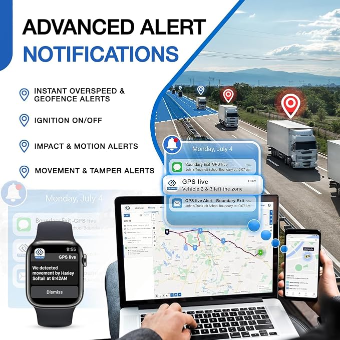 DB2-4G GPS Tracker for Vehicles – Real-Time Vehicle Tracking Device for Car, Van, Motorhome | Easy Battery Install | Live App Tracking | 4G Fleet Tracking | Low Cost Plan | Free Trial - Image 4