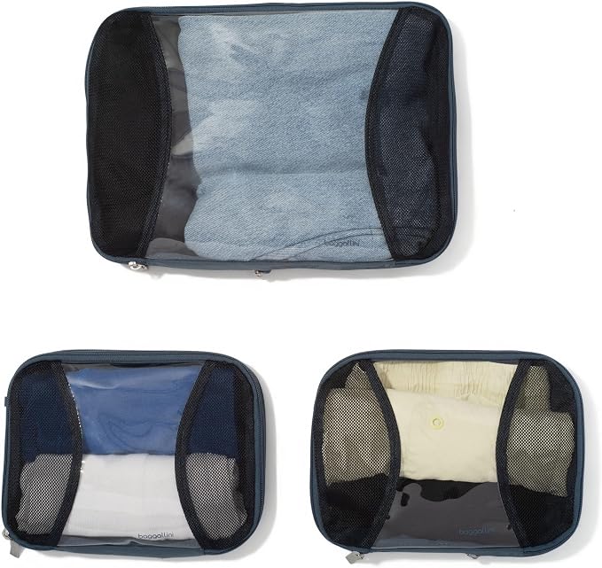 Baggallini Compression Cube 3-piece set - Lightweight Compression Packing Cubes for Travel - Image 5