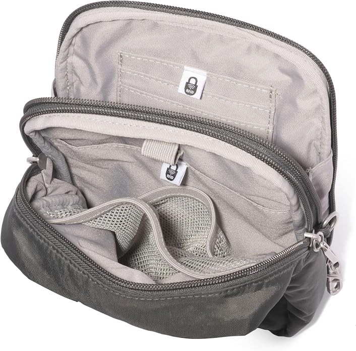 Baggallini Securtex® Anti-theft Mini Everything Crossbody Bag, 6.3"x8.25" Rfid, Locking Zippers & Cut-resistant Strap - Image 10