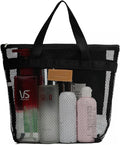 Mesh Shower Caddy Bag Portable Hanging Toiletry and Bath Organizer with Zipper for Travel, Gym, Camping, College Dorms, Beach by TOPASION