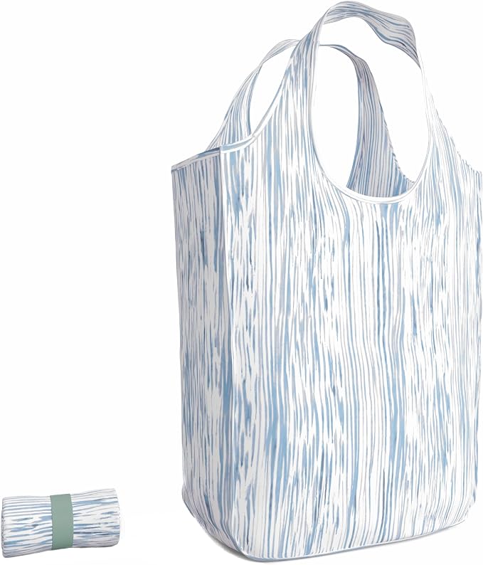 Pure Sage Reusable Grocery Bag - Stylish Shopping Bags for Groceries - Foldable Tote Bag by PureSage