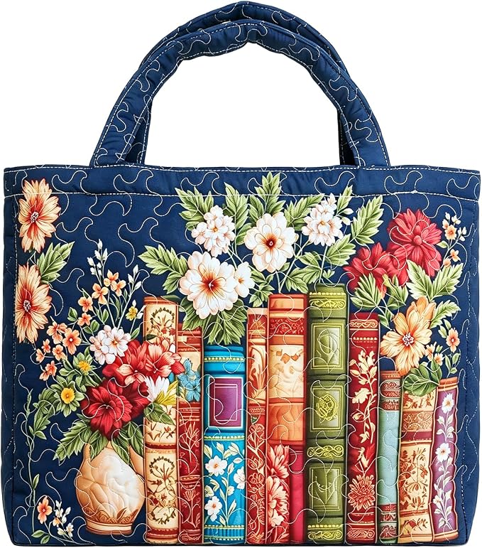 Women's Quilted Tote Bag – Lightweight Large Capacity Foldable for Travel | 20.87" L x 15.75" H by Unknown