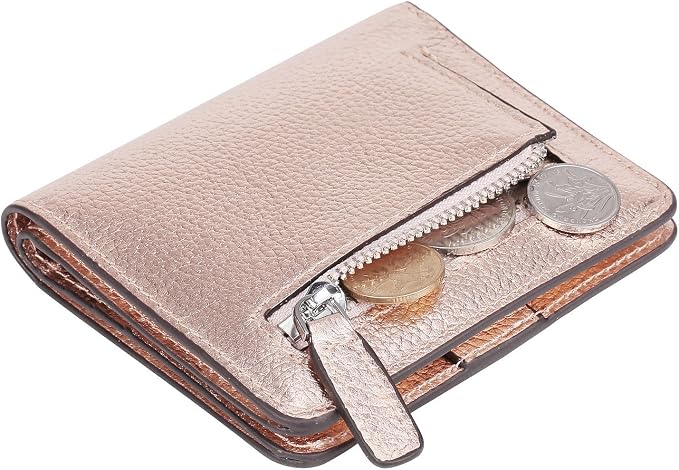 Small Leather Wallet for Women, Ladies Credit Card Holder RFID Blocking Women's Mini Bifold Pocket Purse - Image 6