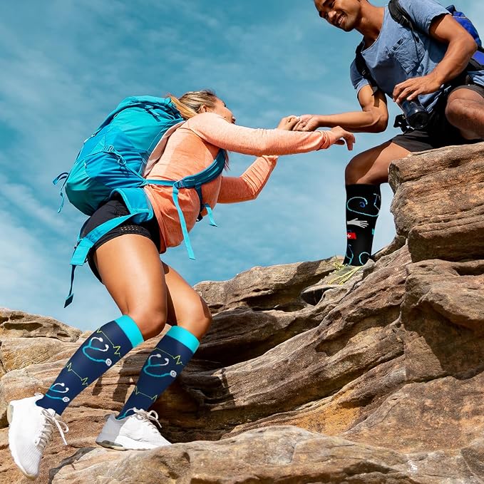 COOLOVER Copper Compression Socks for Women and Men(6 Pairs)-Best Support for Running, Athletic, Travel - Image 3