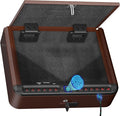 BILLCONCH Smart Gun Safe for Handgun with Fingerprint, App & Security Cable | Biometric Gun Safe 4 Ways Quick Access Built-in LED Light, Ideal Handgun Safe for Nightstand and Home - Antique Bronze by BILLCONCHSmartGunSafes