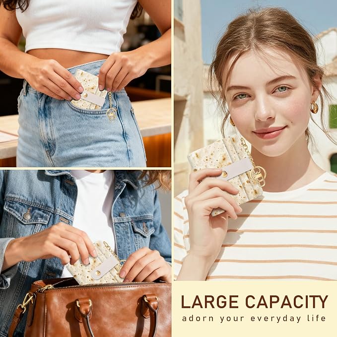 Jogjam Funny Taco Rfid Women Wallet, Small Slim Compact Credit Card Holder | PU Leather Bifold Cash Zipper Coin Pocket ID Window, for Female Ladies Teen Girls Girly Gifts - Image 2