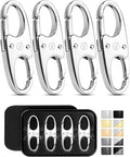 Vantamo Premium 4 Zipper Clips Anti Theft for Backpack, Luggage & Purse, Pull Replacement Zipper Locks, Purse Clip for Travel by Vantamo